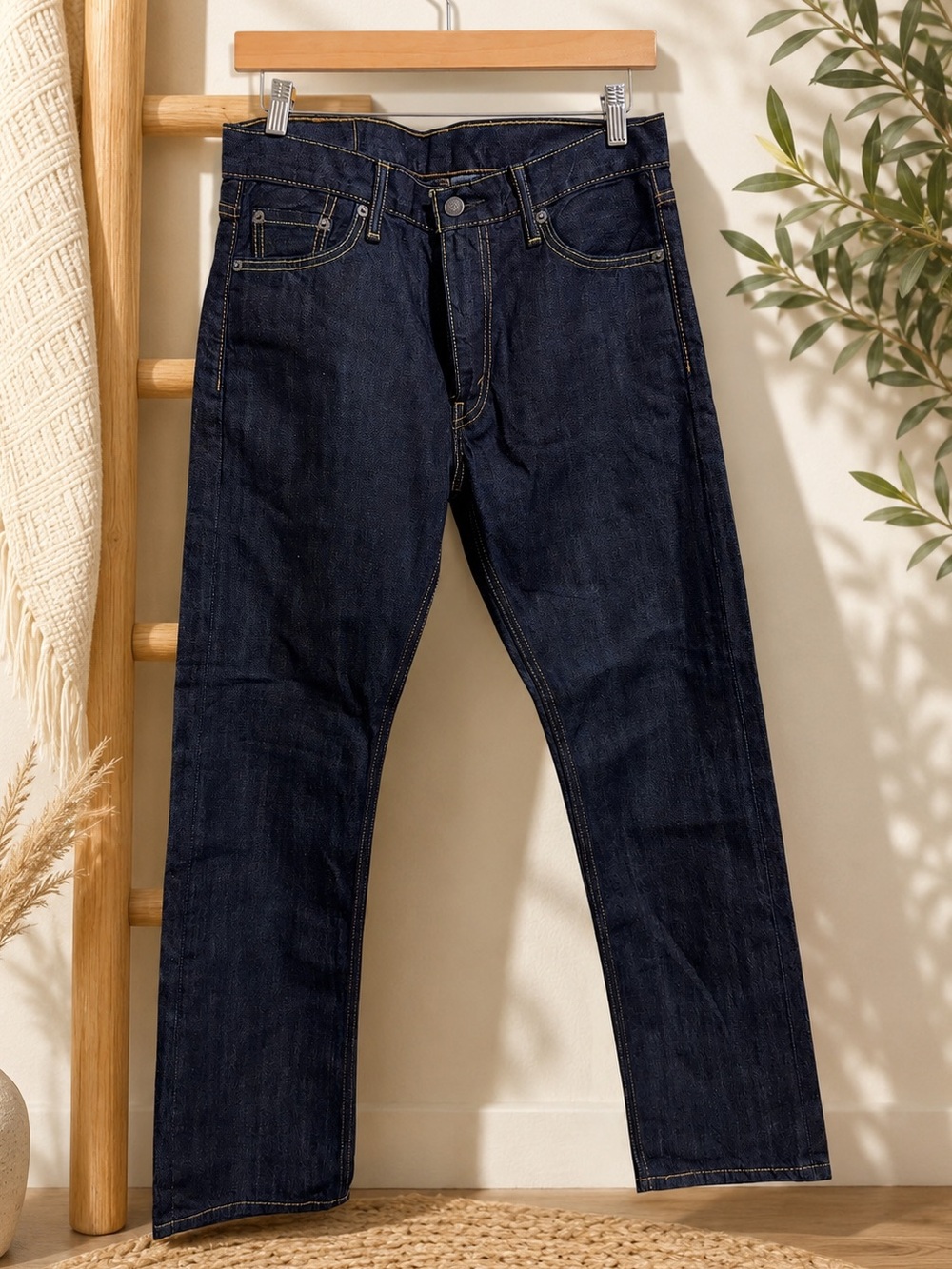 Levi's Men’s Indigo Straight-Leg Jeans